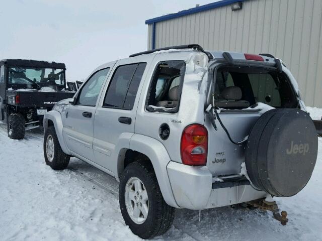 1J8GL58K82W232606 - 2002 JEEP LIBERTY LI SILVER photo 3