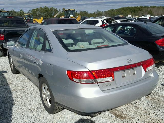 KMHFC46DX7A222628 - 2007 HYUNDAI AZERA GLS SILVER photo 3