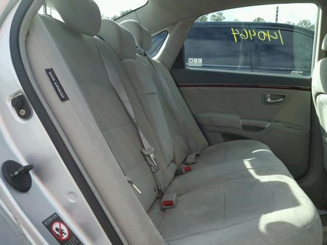 KMHFC46DX7A222628 - 2007 HYUNDAI AZERA GLS SILVER photo 6