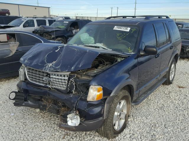 1FMZU63K33UC78332 - 2003 FORD EXPLORER X BLUE photo 2