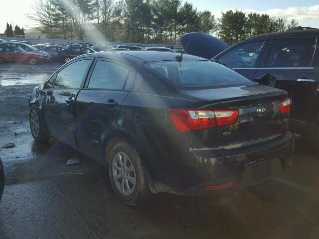 KNADM4A32F6465971 - 2015 KIA RIO LX Սև լուսանկար 3