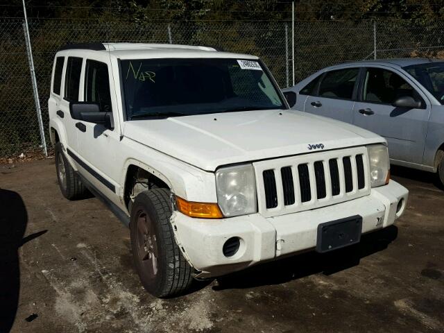 1J8HG48K96C293487 - 2006 JEEP COMMANDER WHITE photo 1