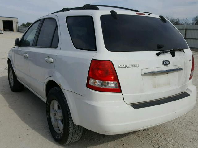 KNDJC733165655158 - 2006 KIA SORENTO EX WHITE photo 3