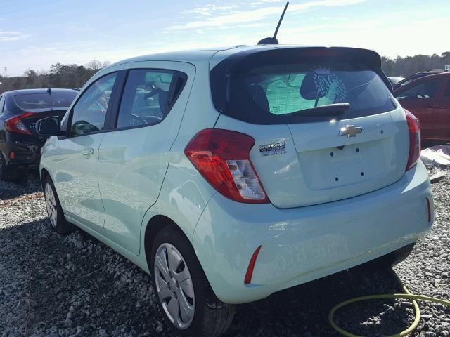 KL8CB6SA8HC793891 - 2017 CHEVROLET SPARK LS TURQUOISE photo 3