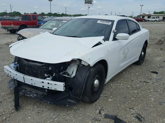 2C3CDXKT4HH567261 - 2017 DODGE CHARGER PO WHITE photo 2