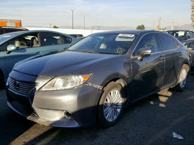 JTHBK1GG6E2146862 - 2014 LEXUS ES 350 GRAY photo 2