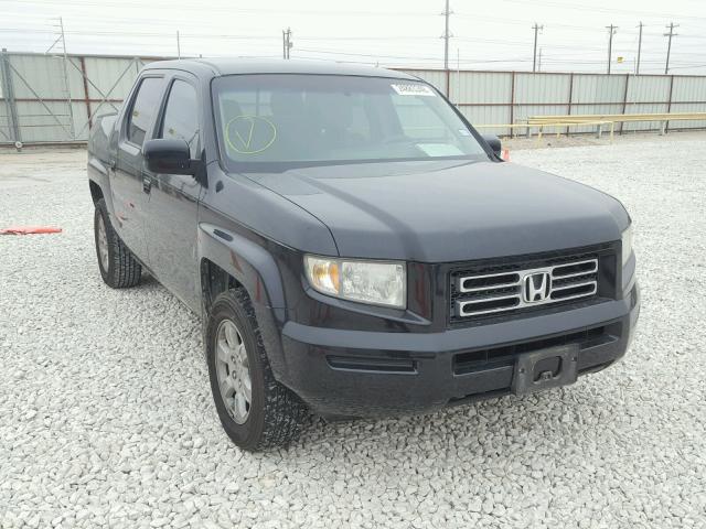 2HJYK16426H541239 - 2006 HONDA RIDGELINE BLACK photo 1