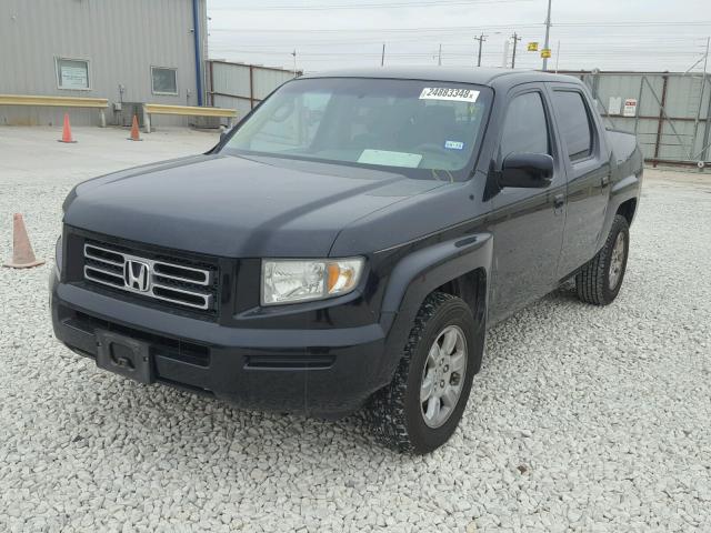 2HJYK16426H541239 - 2006 HONDA RIDGELINE BLACK photo 2