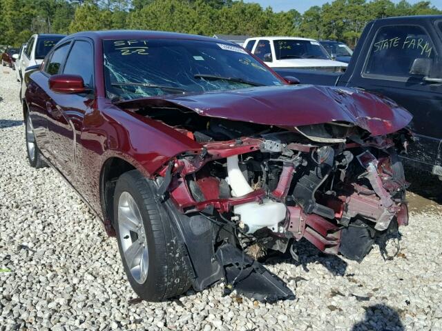 2C3CDXHG5HH515633 - 2017 DODGE CHARGER SX MAROON photo 1