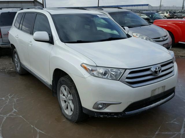 5TDBK3EH0CS096586 - 2012 TOYOTA HIGHLANDER WHITE photo 1