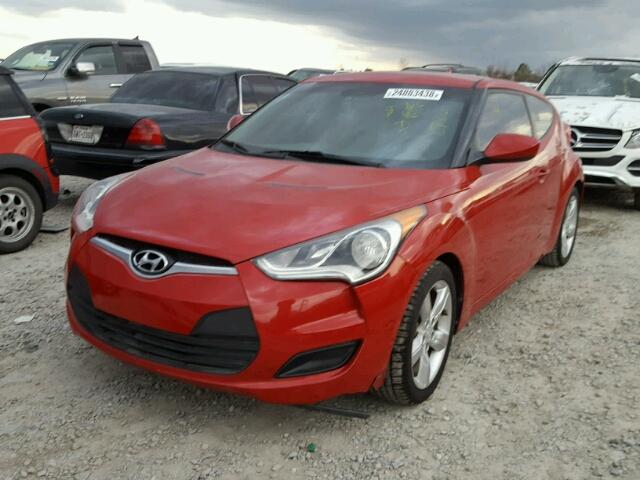 KMHTC6AD2DU120675 - 2013 HYUNDAI VELOSTER B RED photo 2