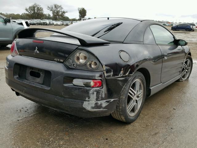 4A3AC74H23E085416 - 2003 MITSUBISHI ECLIPSE GT BLACK photo 4