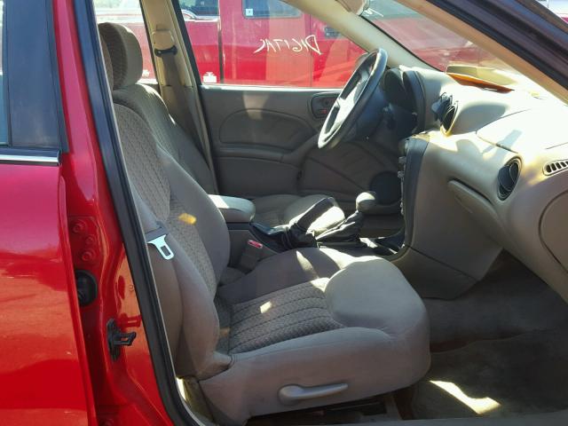 1G2NF52F83C120400 - 2003 PONTIAC GRAND AM S RED photo 5