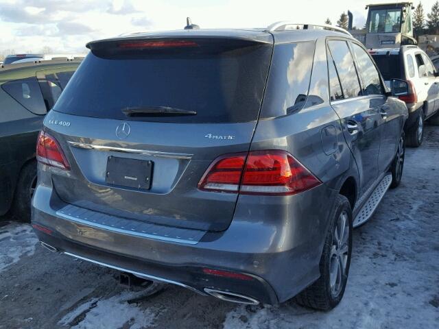 4JGDA5GB2HA888531 - 2017 MERCEDES-BENZ GLE 400 4M GRAY photo 4