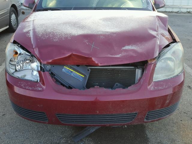 1G2AL15F277389146 - 2007 PONTIAC G5 MAROON photo 9