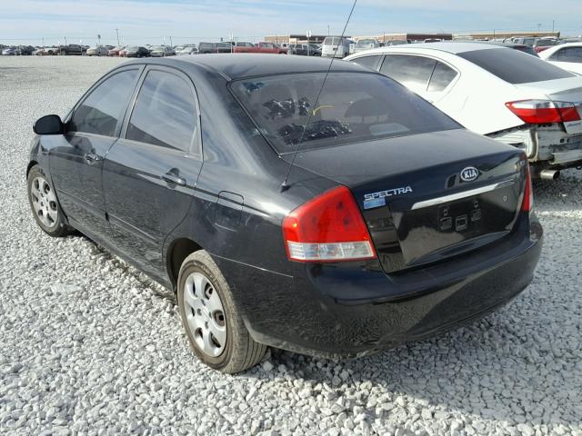 KNAFE121075438048 - 2007 KIA SPECTRA EX BLACK photo 3