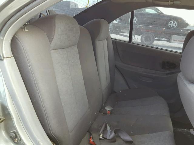 KMHCG45C04U559772 - 2004 HYUNDAI ACCENT GL GRAY photo 6