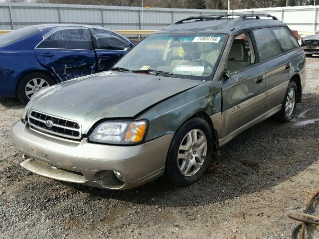 4S3BH675617655634 - 2001 SUBARU LEGACY OUT GREEN photo 2