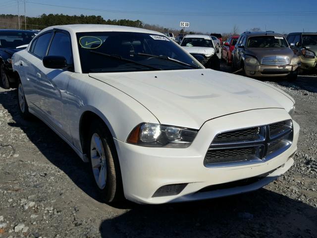 2C3CDXBG8CH119357 - 2012 DODGE CHARGER SE WHITE photo 1