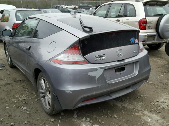 JHMZF1D68BS011487 - 2011 HONDA CR-Z EX GRAY photo 3