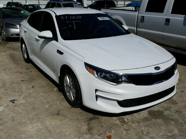 5XXGT4L33GG059054 - 2016 KIA OPTIMA LX WHITE photo 1