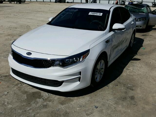 5XXGT4L33GG059054 - 2016 KIA OPTIMA LX WHITE photo 2