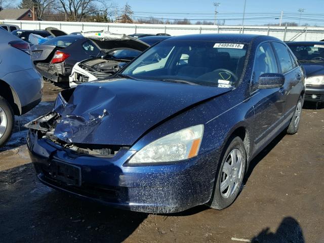 1HGCM56334A044463 - 2004 HONDA ACCORD LX BLUE photo 2