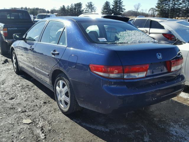 1HGCM56334A044463 - 2004 HONDA ACCORD LX BLUE photo 3