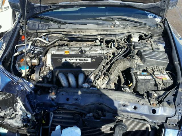 1HGCM56334A044463 - 2004 HONDA ACCORD LX BLUE photo 7