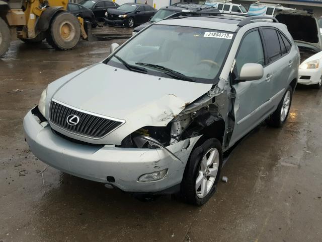 2T2GA31U54C012442 - 2004 LEXUS RX 330 SILVER photo 2