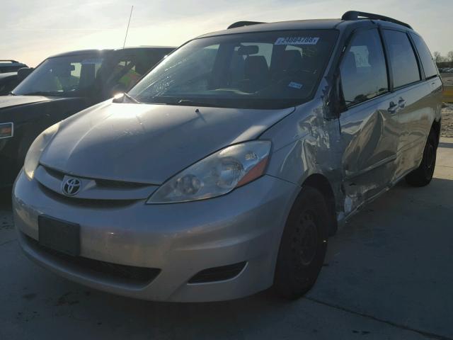 5TDZK23C29S254483 - 2009 TOYOTA SIENNA CE SILVER photo 2