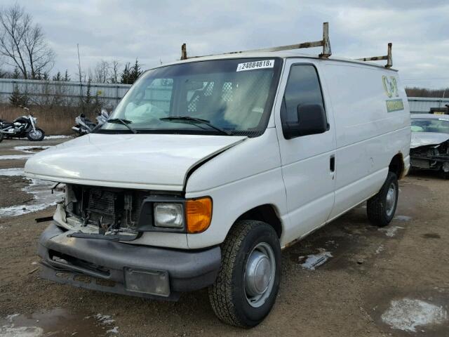 1FTNE24L76DA74282 - 2006 FORD ECONOLINE WHITE photo 2