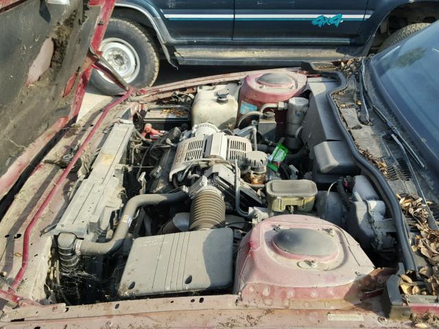 1G4HP54C0KH438677 - 1989 BUICK LESABRE CU MAROON photo 7