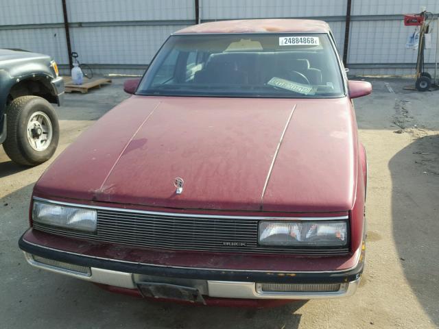 1G4HP54C0KH438677 - 1989 BUICK LESABRE CU MAROON photo 9