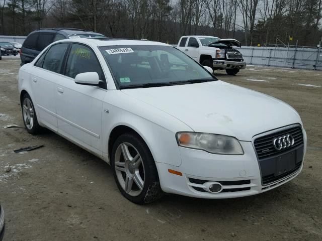 WAUDF78E47A066075 - 2007 AUDI A4 2.0T QU WHITE photo 1