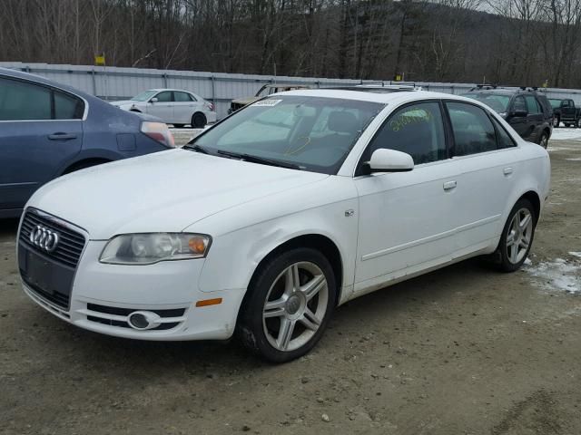 WAUDF78E47A066075 - 2007 AUDI A4 2.0T QU WHITE photo 2