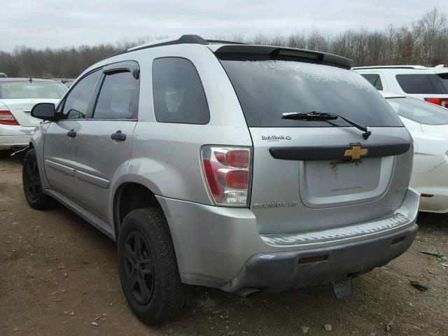 2CNDL23F666145527 - 2006 CHEVROLET EQUINOX LS SILVER photo 3