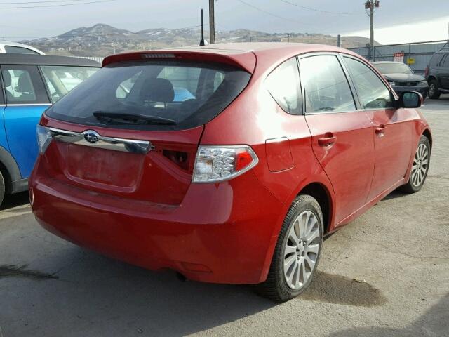 JF1GH60659H817533 - 2009 SUBARU IMPREZA 2. RED photo 4