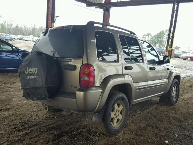 1J4GL58K04W244981 - 2004 JEEP LIBERTY LI GOLD photo 4