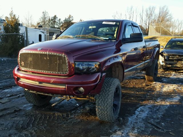 3D7KU28653G763056 - 2003 DODGE RAM 2500 S MAROON photo 2