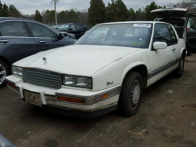 1G6EL5786GU605233 - 1986 CADILLAC ELDORADO WHITE photo 2