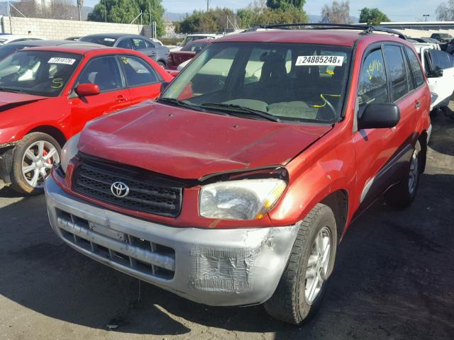 JTEGH20VX30102078 - 2003 TOYOTA RAV4 RED photo 2