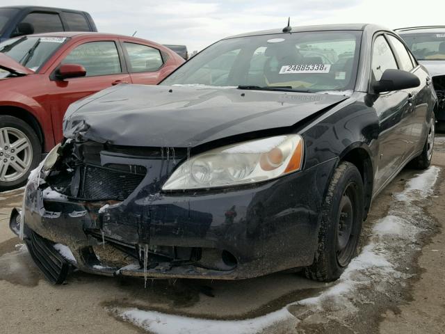 1G2ZF57B984249366 - 2008 PONTIAC G6 VALUE L BLACK photo 2