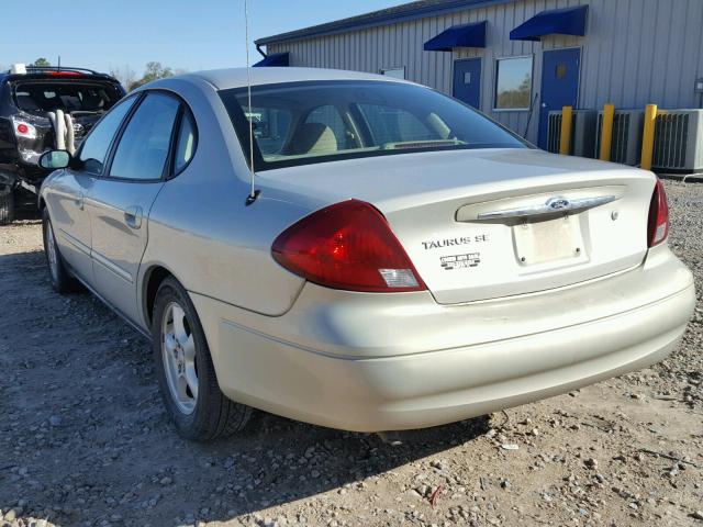 1FAFP53U63A259646 - 2003 FORD TAURUS SE GOLD photo 3