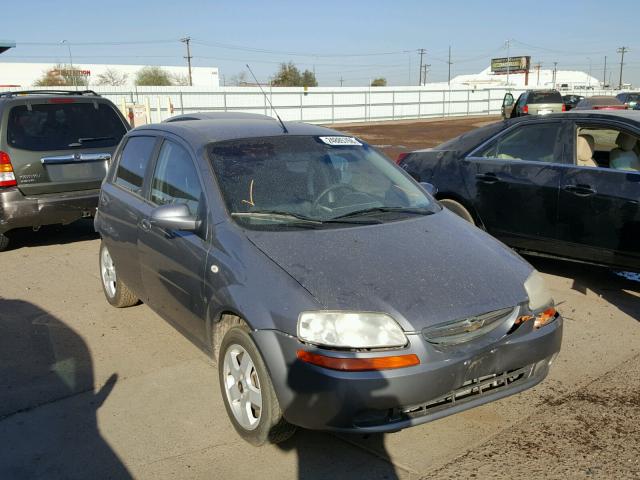 KL1TD66677B772940 - 2007 CHEVROLET AVEO BASE SILVER photo 1