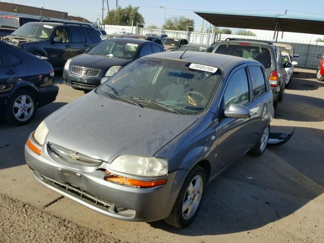 KL1TD66677B772940 - 2007 CHEVROLET AVEO BASE Gümüş foto 2