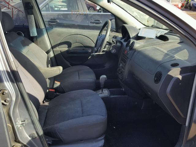 KL1TD66677B772940 - 2007 CHEVROLET AVEO BASE Gümüş foto 5