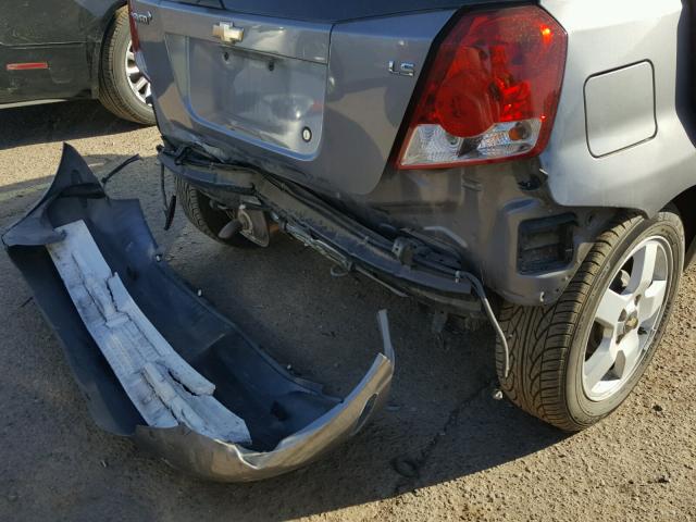 KL1TD66677B772940 - 2007 CHEVROLET AVEO BASE Gümüş foto 9