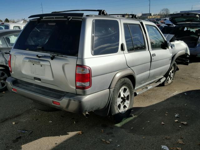 JN8AR07S2XW367379 - 1999 NISSAN PATHFINDER SILVER photo 4