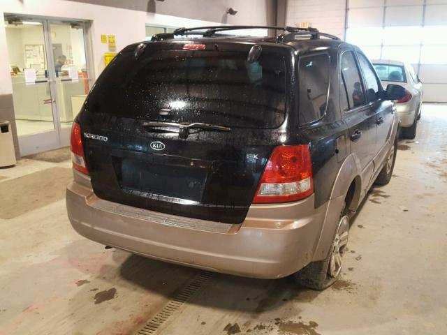 KNDJD733035051965 - 2003 KIA SORENTO EX BLACK photo 4